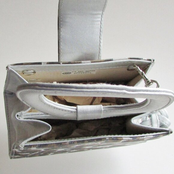 Unique Silver Metallic & Animal Print Purse or Evening Bag - Picture 6 of 7